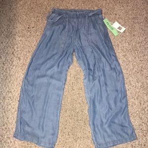 NWT Chambray denim pants Petite M